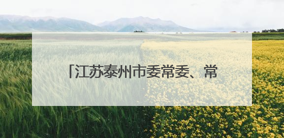 江苏泰州市委常委、常务副市长沈峻峰拟推荐提名为设区市市长人选