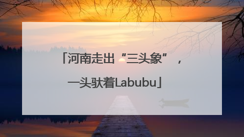 河南走出“三头象”，一头驮着Labubu