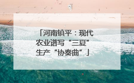 河南镇平：现代农业谱写“三夏”生产“协奏曲”