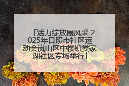 活力绽放展风采 2025年日照市社区运动会岚山区中楼镇娄家湖社区专场举行