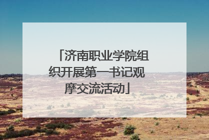 济南职业学院组织开展第一书记观摩交流活动