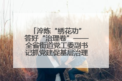 淬炼“绣花功” 答好“治理卷”——全省街道党工委副书记抓党建促基层治理培训示范班侧记