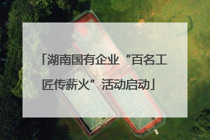 湖南国有企业“百名工匠传薪火”活动启动