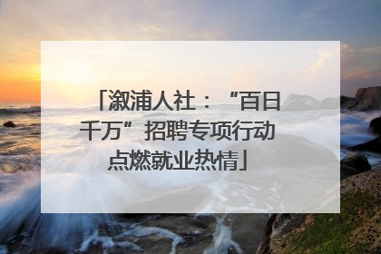 溆浦人社：“百日千万”招聘专项行动点燃就业热情