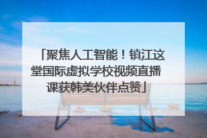 聚焦人工智能！镇江这堂国际虚拟学校视频直播课获韩美伙伴点赞