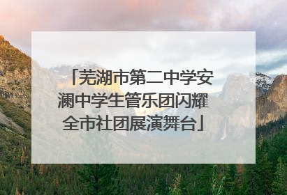 芜湖市第二中学安澜中学生管乐团闪耀全市社团展演舞台