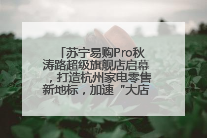 苏宁易购Pro秋涛路超级旗舰店启幕，打造杭州家电零售新地标，加速“大店攻略”全省布局