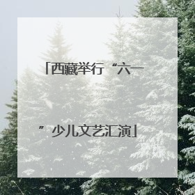 西藏举行“六一”少儿文艺汇演