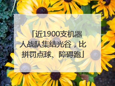 近1900支机器人战队集结光谷，比拼罚点球、障碍跑