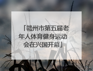 赣州市第五届老年人体育健身运动会在兴国开幕