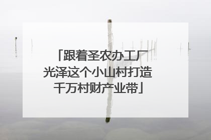 跟着圣农办工厂 光泽这个小山村打造千万村财产业带