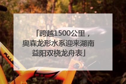 跨越1500公里，奥森龙形水系迎来湖南益阳双桡龙舟表