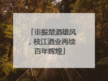 重振楚酒雄风，枝江酒业再续百年辉煌
