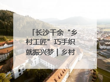 长沙千余“乡村工匠”巧手织就振兴梦｜乡村行·看振兴