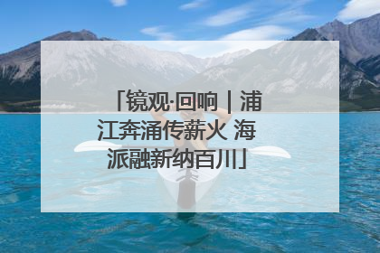 镜观·回响｜浦江奔涌传薪火 海派融新纳百川
