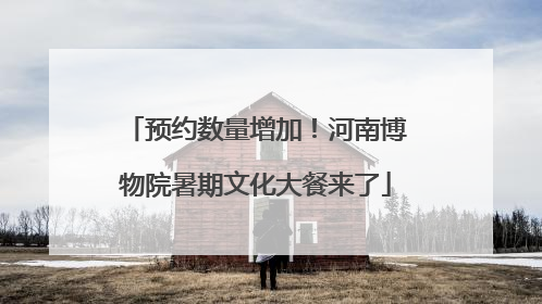 预约数量增加！河南博物院暑期文化大餐来了