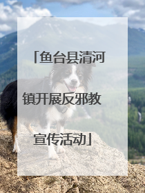 鱼台县清河镇开展反邪教宣传活动