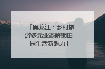 黑龙江：乡村旅游多元业态解锁田园生活新魅力