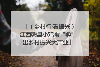 （乡村行·看振兴）江西赣县小鸡蛋“孵”出乡村振兴大产业