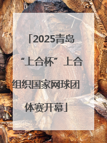 2025青岛“上合杯”上合组织国家网球团体赛开幕
