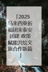 2025马来西亚祈福团来泰安团建 政策赋能共绘文旅合作新篇